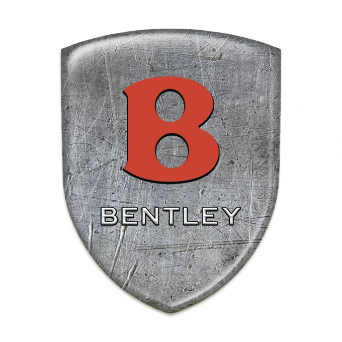 Bentley Domed Emblem Stone Texture Effect Red Logo 