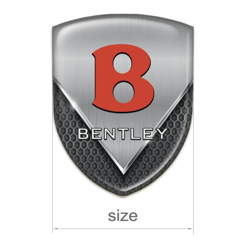 Bentley Resin Sticker dark Mesh with Metal Sheet Design 
