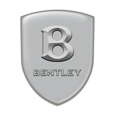 Bentley Car Accessories Badge Gray base Stone Logo 
