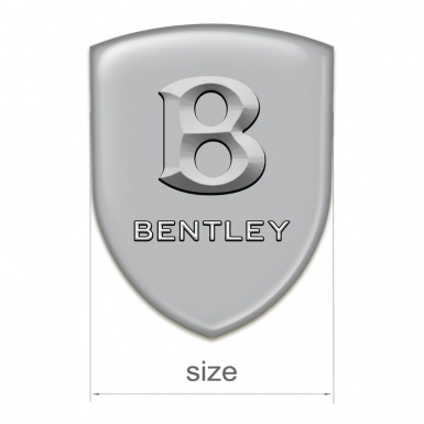 Bentley Car Accessories Badge Gray base Stone Logo 