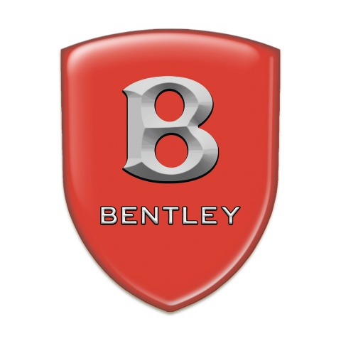Bentley Self Adhesive Car logo Emblem Red Print Stone Logo Effect 