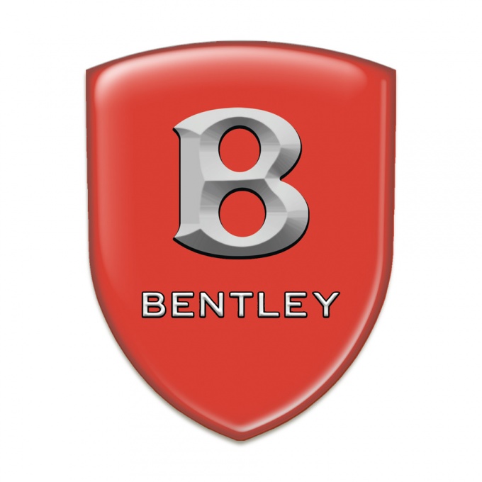 Bentley Self Adhesive Car logo Emblem Red Print Stone Logo Effect 