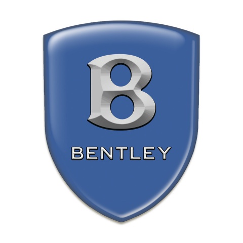 Bentley Car Interior Badge Blue Print and Stone Logo Effect 