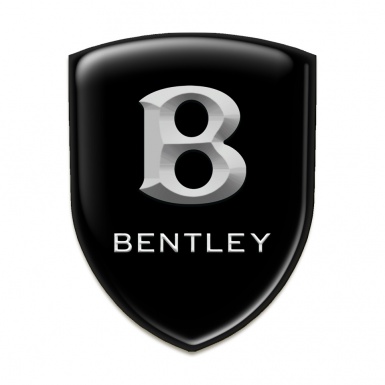 Bentley Silicone Badge Black Print Stone Logo 