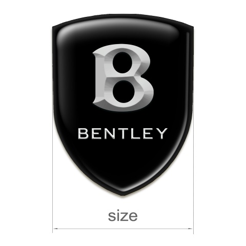 Bentley Silicone Badge Black Print Stone Logo 