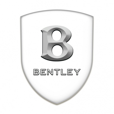 Bentley Silicone Shield White Print Stone Logo 