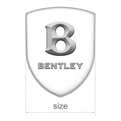 Bentley Silicone Shield White Print Stone Logo 