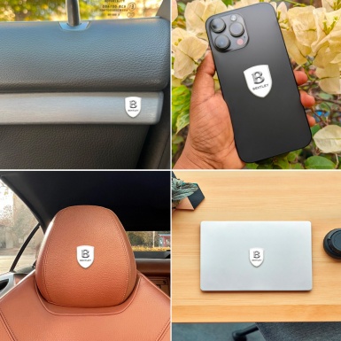 Bentley Silicone Shield White Print Stone Logo 
