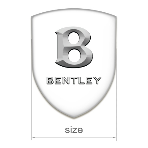 Bentley Silicone Shield White Print Stone Logo 