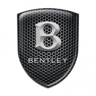 Bentley Auto Emblem Perforated Steel Print Stone Logo 