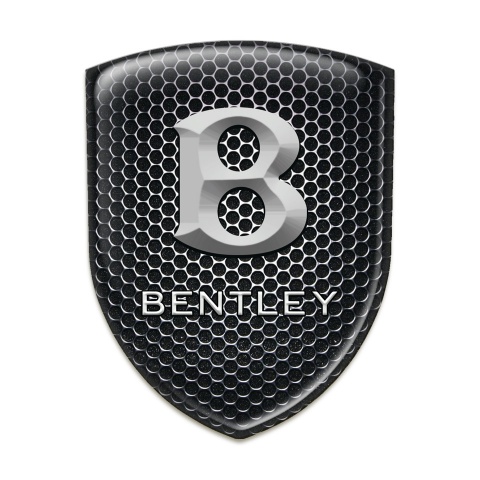 Bentley Auto Emblem Perforated Steel Print Stone Logo 