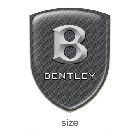 Bentley Tuning Emblem Carbon Print Stone Logo Effect