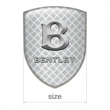 Bentley Self Adhesive Emblem Logo Mesh Effect print with Stone Logo 