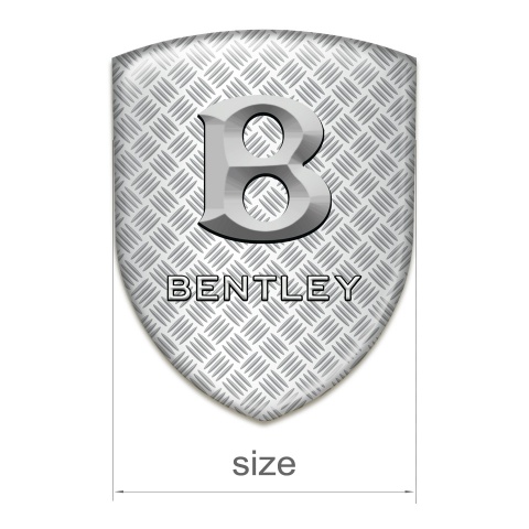 Bentley Self Adhesive Emblem Logo Mesh Effect print with Stone Logo 