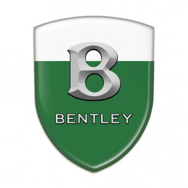 Bentley Tuning Badge  Green White Print Grey Logo 