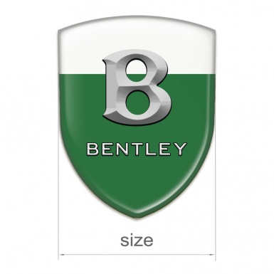 Bentley Tuning Badge  Green White Print Grey Logo 