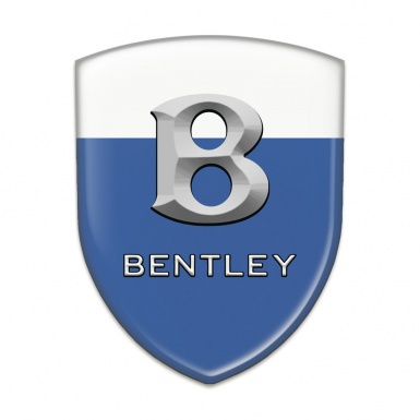 Bentley Self Adhesive Car logo Emblem Blue White Style Grey Logo 