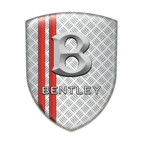 Bentley Silicone Shield Mesh Effect with Red Stripes and Gray Logo 