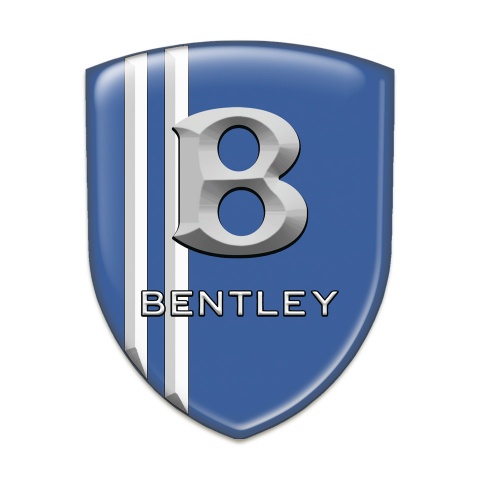 Bentley Resin Sticker Blue with White Lines version 