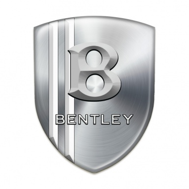 Bentley Emblem Interior Silver with White Lines Version 
