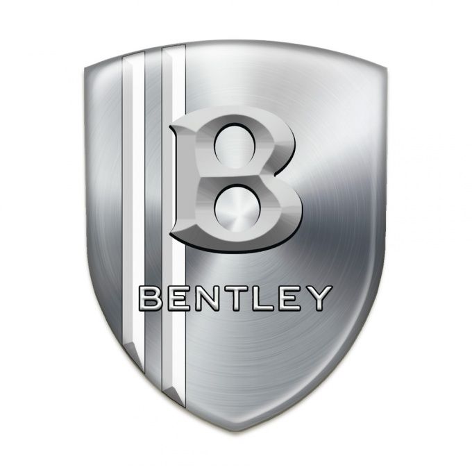 Bentley Emblem Interior Silver with White Lines Version 