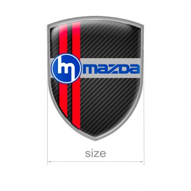 Mazda Speed Domed Shield Emblem Carbon Line