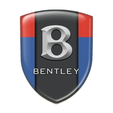 Bentley Silicone Car Decal Badge Blue Red Print Gray Logo Style 