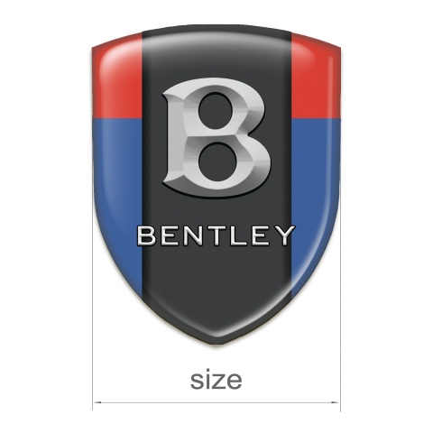 Bentley Silicone Car Decal Badge Blue Red Print Gray Logo Style 