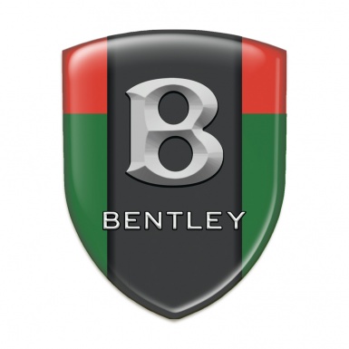 Bentley Silicone Badge Green Red Print Gray Logo 