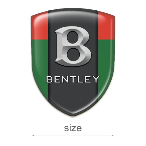 Bentley Silicone Badge Green Red Print Gray Logo 