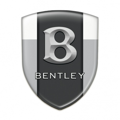 Bentley Tuning Emblem Gray White Print 3D Logo 
