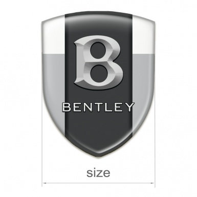 Bentley Tuning Emblem Gray White Print 3D Logo 
