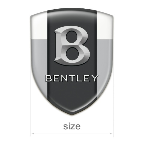 Bentley Tuning Emblem Gray White Print 3D Logo 