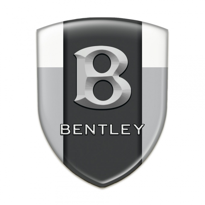 Bentley Tuning Emblem Gray White Print 3D Logo 