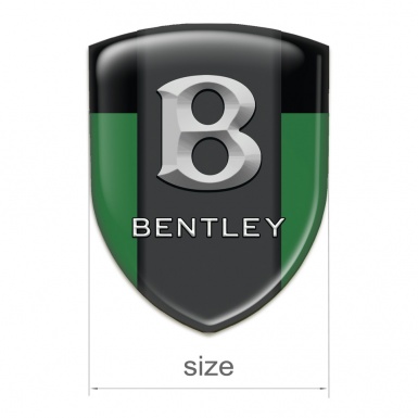Bentley Self Adhesive Emblem Logo Green Black Print Gray Logo 