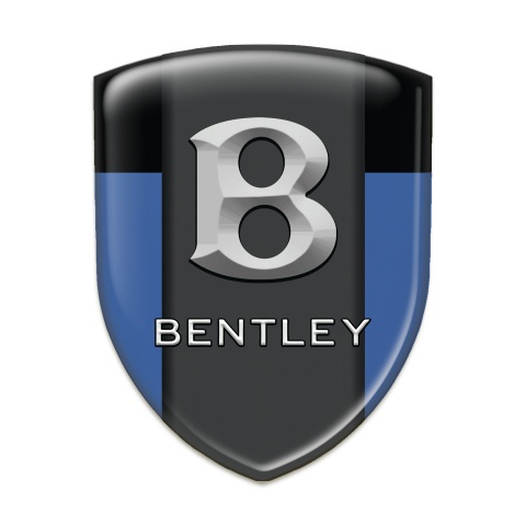 Bentley Silicone Emblem Blue Black Print Gray Logo Style 