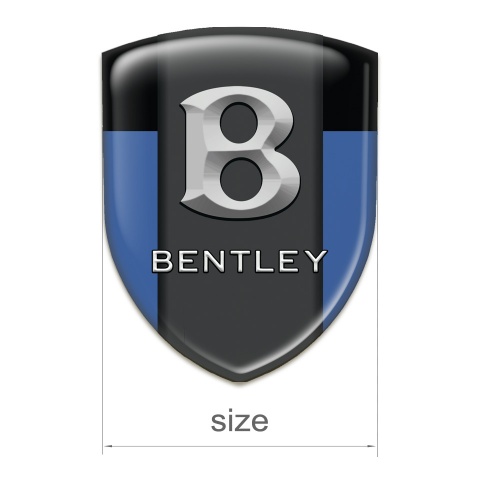 Bentley Silicone Emblem Blue Black Print Gray Logo Style 