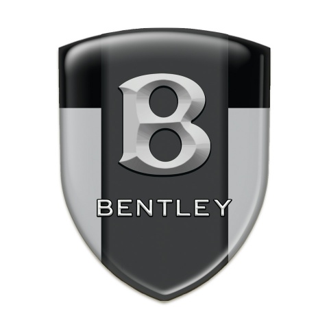 Bentley 3D Gel Emblem Gray Black Print Gray Logo 