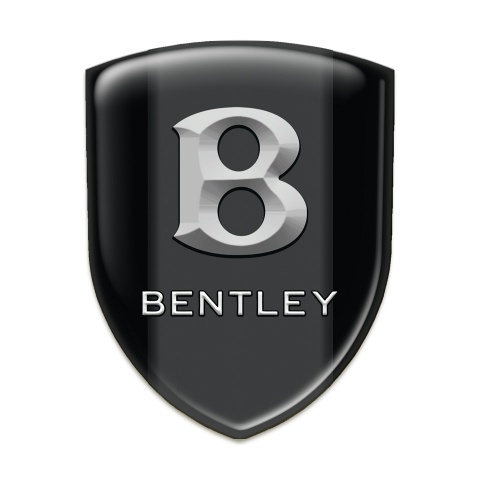 Bentley Emblem Exterior Black Print Gray 3D LOgo 