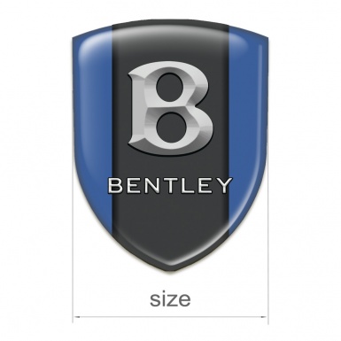 Bentley Self Adhesive Car logo Emblem Bluer Print Gray 3D logo 