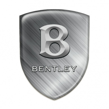 Bentley Silicone Badge Polished Metal Effect 