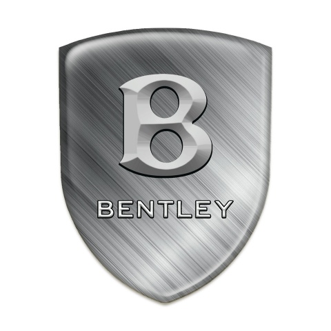 Bentley Silicone Badge Polished Metal Effect 