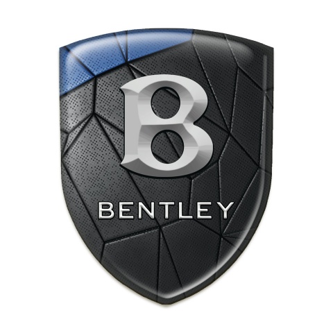 Bentley Car Accessories Badge Black Blue Mosaic edition 
