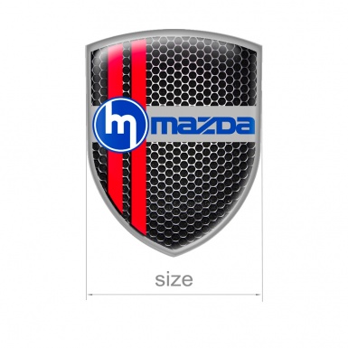 Mazda Speed Shield Silicone Emblem Black Steel Edition