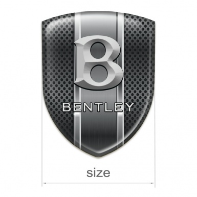 Bentley Silicone Badge dark Mesh with Metal Panel Edition 