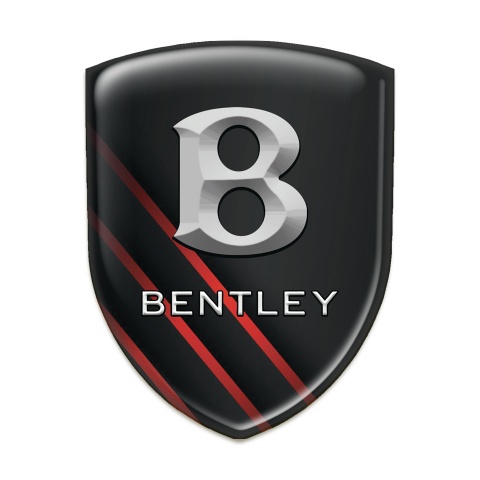Bentley Silicone Shield Black with Diagonal Red Lines Edition 