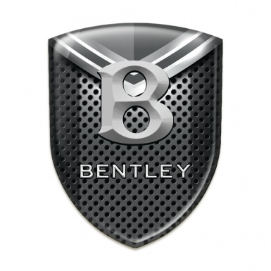 Bentley Tuning Emblem Perforated Metal with Gray Element edition 
