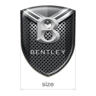 Bentley Tuning Emblem Perforated Metal with Gray Element edition 