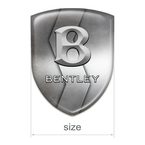 Bentley Domed Emblem S Shape Metal Edition 