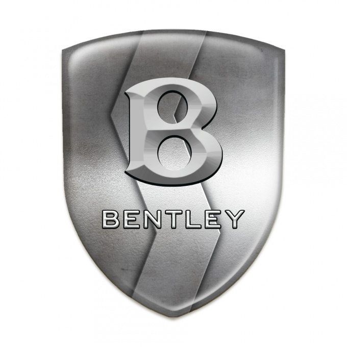 Bentley Domed Emblem S Shape Metal Edition 